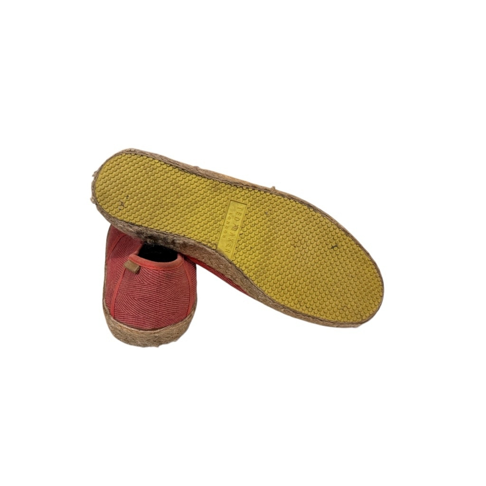 Ted Baker Men's Drilll3 Espadrille Lace-Up Red/Tan Size 10 - Picture 8 of 9
